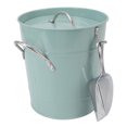 thumbnail image 1 of Ice Bucket, Blue Handle Design Round Bar Ice Bucket  For Party For Beer, 1 of 8