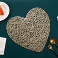 thumbnail image 2 of MVRLSH Kitchen Placemats Love Heart Placemats Valentines Day Table Decorations For Wedding Night Anniversary PVC Table Cup Mats 15 Inch, 2 of 9