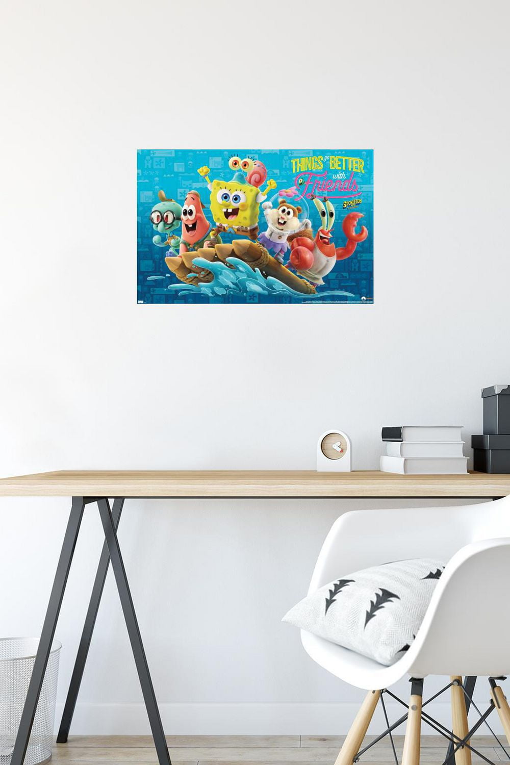 The SpongeBob Movie: Sponge On Run - Friends Wall Poster with Push Pins