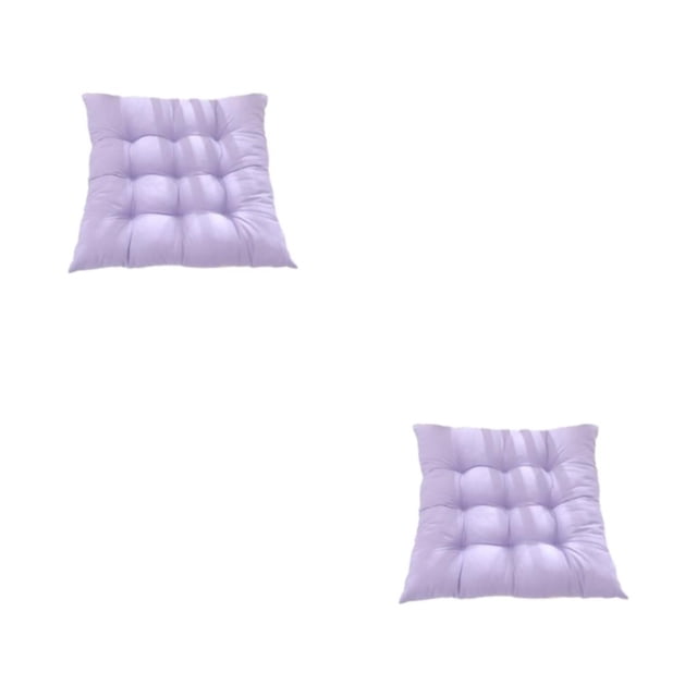 serony Waterproof Seat Cushion For Outdoor Activities Breathable Polyester Fabric Pearl Filling Polyester Fabric Is Light Purple 2Set