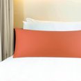 thumbnail image 2 of PiccoCasa Body Pillowcase 300 Thread Count Egyptian Cotton Pillowcase Queen Orange, 2 of 10