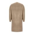 thumbnail image 4 of Sentmoon Lightweight Cardigan Oversized Long Sleeve Fall Sweaters for Women 2025 Solid Color Warm Loose Knitted Fall Womens Clothes with Pocket Winter for Holiday Party Knitwear Khaki L, 4 of 7