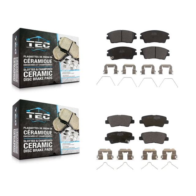TEC Front Rear Ceramic Brake Pads Kit for Car 2017-2020 Hyundai Elantra 1.6L KTC-100312