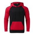 thumbnail image 4 of Male Casual Solid Two Mens Suits Classic Fit Piece Suit Zipper Pocket His Three Piece Suit Raglan Sleeve Hoodies Drawstring Boy Suit Set Zipper Pocket Pants Set, 4 of 7
