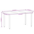 thumbnail image 4 of vidaXL 5 Piece Garden Dining Set Black, 4 of 4
