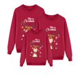 thumbnail image 3 of Pyjamas Confortables et Décontractés pour la Famille Parent à Manches Longues Pyjamas Assortis pour la Famille Chandail à Manches Courtes à Col Rond Haut Imprimé de Noël, 3 of 3