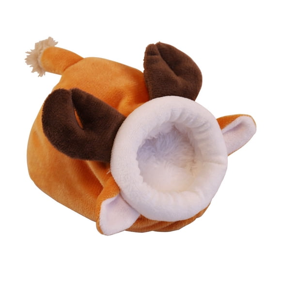 TIELUTT Hamster Winter Warm Velvet Small Pet Cage Sleep Bed for Pigs Handmade Wooden Pethouses Barn Nesting Boxes Outdoor Pet Nesting Material Nesting Boxes Chicken 6 Hole Window Pet for Viewing