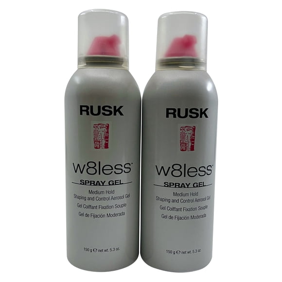 Rusk W8less Spray Gel Medium Hold 5.3 OZ Set of 2