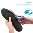thumbnail image 2 of Flat Feet Arch Soft Support Shoe Insole Pad Breathable Elastic Massage Sponge Shoe Inlay Women, 2 of 9