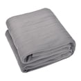 thumbnail image 1 of Grey Electric Heated Blanket, Double Control Warming Mattress Pad With Zoning Temperature, Auto Shutoff And Polyester Material For Bed, Sofa, Winter Use 61.81X83.86X9.84In 4.92Lb, 1 of 8