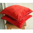 thumbnail image 5 of The HomeCentric Housses de Coussin Décoratives Rouges 22"x22 Pouces (55x55 cm), Coussins Décoratifs en Velours pour Sofa, Motif Uni Style Moderne - Rouge Scintillant, 5 of 5