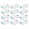 thumbnail image 1 of Sterilite Small Clip Box Clear Storage Tote Container w/ Lid, (12 Pack), 1 of 12