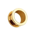 thumbnail image 4 of Trayknick 1Pc Unisex Double Flared Ear Plug Piercing Flesh Tunnel Expander Jewelry Gift Rose Golden 12mm, 4 of 7