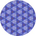 thumbnail image 1 of Ahgly Company Tapis Rond Lavable en Machine Intérieur Transitionnel Bleu Ciel, 3 Pieds Rond, 1 of 7