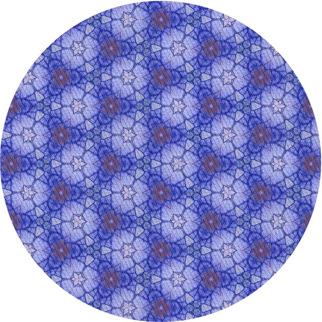 Ahgly Company Tapis Rond Lavable en Machine Intérieur Transitionnel Bleu Ciel, 3 Pieds Rond