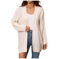thumbnail image 1 of Pompotops Mode Femmes Décontracté Manches Longues Long Manteau Chandail Cardigan Blouse Hauts Liquidation, 1 of 7
