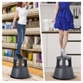 thumbnail image 4 of Costway Kick Stool Rolling Step Stool w/Non-Slip Rubber Platform 330LBS Capacity Gray, 4 of 10