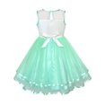 thumbnail image 2 of Girls Dress Unicorn Pageant Holiday Green Tutu Princess 4 Years, 2 of 6