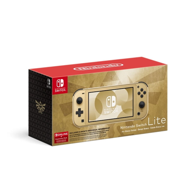 Nintendo Switch™ Lite : Édition Hyrule avec Nintendo Switch Online + Ensemble additionnel en bonus