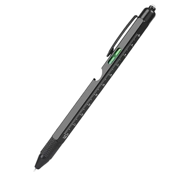 Lisbinx 9-In-1 Multitool Pen Set with Ballpoint Pen, Ruler, Screwdriver, Bottle Opener & Led Flashlight | Multi-Function Tool for Men | Unique Gadget Gift for Dads, Husbands, Grandpas