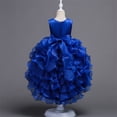 thumbnail image 4 of HNMKIU Robes Filles pour Enfants Tout-Petits Bébé Robe Pailletée de Performance Mignonne avec Nœud pour Fête de Noël Printemps Été Tenue Formelle, 4 of 4