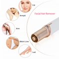 thumbnail image 2 of Eyebrow Epilator Rechargeable Eye Brow Trimmer Face Razor Painless Portable Brow Shaping Trimmer For Women Hair Remover, 2 of 7