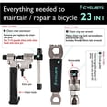 thumbnail image 3 of 23 Piece Bike Tool Kit - Bicycle Repair Tool Box Compatible - Mountain/Road Bike Maintenance Tool Set with Storage Case (Black), 3 of 5