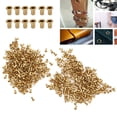 thumbnail image 3 of Hollow Rivet  Nail Buckle Hollow Grommet Rivet Buckles Copper  Eye 500 Pcs Pack 500Pcs Solid Rivets Brass Hollow Rivets Buckles, 3 of 8