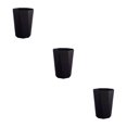 thumbnail image 3 of relayinert Versatile Trash Can For Bedroom - Neat Look All Home Decoration Matchable Black L 3Set, 3 of 6