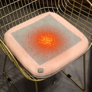 Fwttom Home Decor Winter Heating Pad USB Powered Portable Heated Seat Cushion Washable Seat Cushion Classroom Dormitory Household Heating Chair Cushion for Long Time Sitting