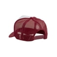 thumbnail image 2 of Men's Adventure Hat Outdoor Trucker Cap, White/Wine, 2 of 2
