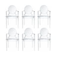 thumbnail image 1 of Chaise à accoudoirs en plastique Heavenly Collection pour salle à manger, 1 of 9