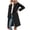 Black, variant on IROINID Women's Casual Long Coat Notch Lapel Solid Color Trench coat Long Sleeve Outwear, Green