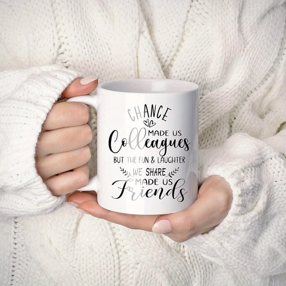 1pc, Chance Made Us Colleagues -Coworker Gifts for Women and Men -Leaving Gifts, Office Gifts, Going Away, Birthday, Christmas, Retirement Gifts for Coworker Mug 11oz