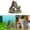 Multicolor-B, variant on Aquarium Ornament Fish Tank Decoration Mountain View Rockery Cave Hideout for Aquatic Pets Plastic Resin Decor Terrarium and Aquarium Scenery 1-Pack