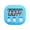 Blue, variant on Digital Display Electronic Timer for Kitchen and Study - Visual Countdown Clock with Large Screen Alarm and Reminder Functions