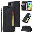 thumbnail image 3 of For Samsung A22 5G Case Leather Pure Magnetic Clasp Card Phone Cover - Black, 3 of 5