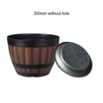 thumbnail image 1 of Pot de Fleurs en Baril de Whisky en Résine, Style Vintage, pour Intérieur et Extérieur, Jardin, Cour, Patio, 1 of 2