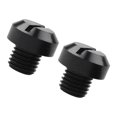 thumbnail image 1 of maskred 2 Pcs M10x1.25 Rétroviseurs Filetage Vis Boulons Bouchon Trou Noir Inverse 10mm 1Set, 1 of 6