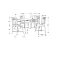 thumbnail image 3 of Monarch Specialties Dining Table Set, 5pcs Set, Small, 40" Rectangular, Kitchen, White Marble Look Laminate, Black Metal, Contemporary, Modern, 3 of 9
