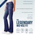 thumbnail image 3 of WallFlower Femmes Légendaire Bootcut Mi-Montée Insta Stretch Juniors Jeans (Standard et Plus), 3 of 6