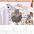 thumbnail image 3 of Matoen12 Multi-Layer Foldable Clothes Hanger for Underwear Camisole Pants Socks, Home Closet Organizer and Storage Multifunctional Clothes Racks, 20.9"x12.2", 8 Layers, 1 Pack, Beige, 3 of 3