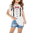 thumbnail image 1 of Penkiiy T-Shirts Garçons Filles T-Shirts Graphiques Imprimés 3D T-Shirts Col Rond Manches Courtes pour Enfants 4 Ans Blanc, 1 of 5