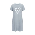 thumbnail image 4 of Rbaofujie Pyjama Grande Taille pour Femmes Ensemble Nuisette Courte Surdimensionnée pour Femmes Imprimée à Col Rond et Manches Courtes Robe Nuisette d'Allaitement, 4 of 6