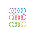 thumbnail image 2 of Goody Ouchless Hair Elastics, Neon Colors, 15 Count, 2 of 4
