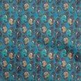thumbnail image 1 of oneOone Rayon Blue Fabric Kalamkari Sewing Craft Projects Fabric Prints By Yard 56 Inch Wide, 1 of 5