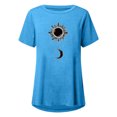 thumbnail image 4 of Pompotops Chemises Mode Décontractée pour Femmes Manches Courtes Tee-Shirt Ample Tunique Blouse, 4 of 4