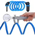 thumbnail image 3 of Bicycle Lock, Bicycle Chain Locks with 5 Digit Codes Resettable Combination Bicycle Cable Lock for Bicycle, Motorcycle, Door, Pushchair, BBQ, Luggage(Blue), 3 of 6