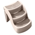 thumbnail image 3 of Pet Stairs 3 Level Dog Steps Safe Durable Foldable Anti Slip Easy to Store Pet Ramp for Indoor Outdoor Couch Bed Car Grey, 3 of 13