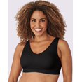 thumbnail image 1 of Bali Womens One Smooth All Around Smoothing Bralette, 3XL, Black 2, 1 of 1